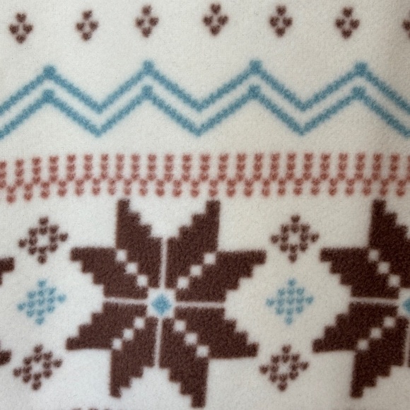 Steve Madden Women’s Sherpa Fleece Wrap Fairisle Print Hooded Jacket XL - Picture 3 of 8